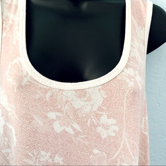 Lucky Brand Pink & White Floral Tank Top Size XL - Picture 4 of 12
